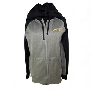 New Orleans Saints NFL Zip Hoodie Thermo Fit Nike Team Apparel Unisex Sz M NWOT